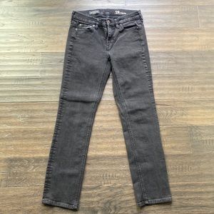 J. CREW Black Matchstick Straight Leg Denim Size 28
